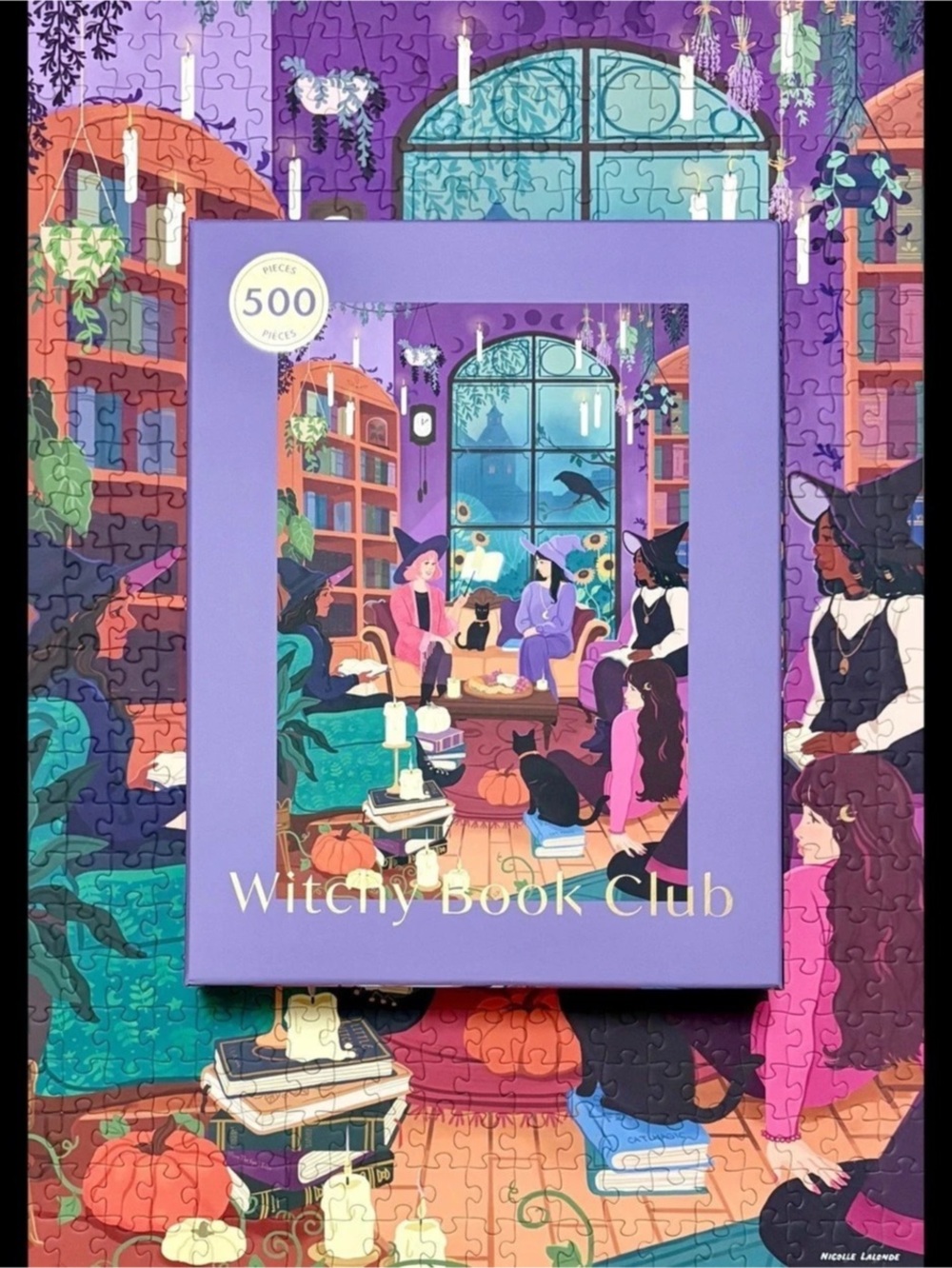 Hobbry x Indigo Witchy Book Club 500-Piece Puzzle